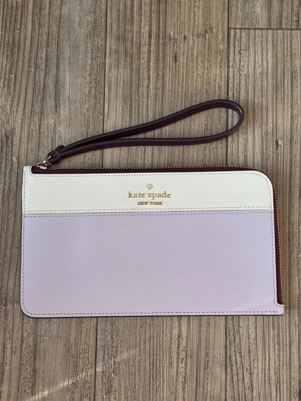kate spade Two-Tone Pink & White Wristlet